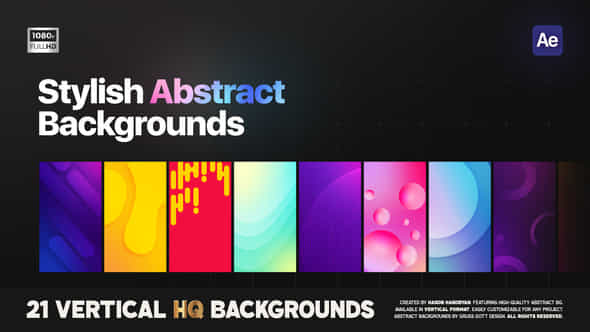 Abstract Shapes Animated Backgrounds - VideoHive 59063365
