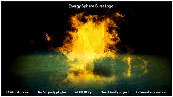 Energy Sphere Burst Logo - VideoHive 16350245