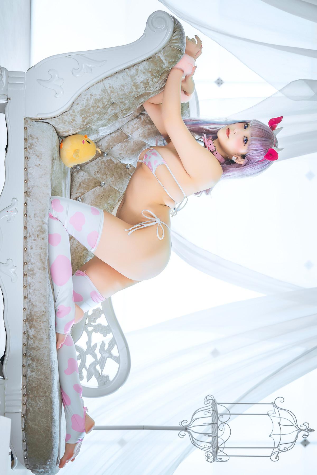 Cosplay 蜜汁猫裘Mizhimaoqiu 普利茅斯 奶牛装ver Set.01(39)