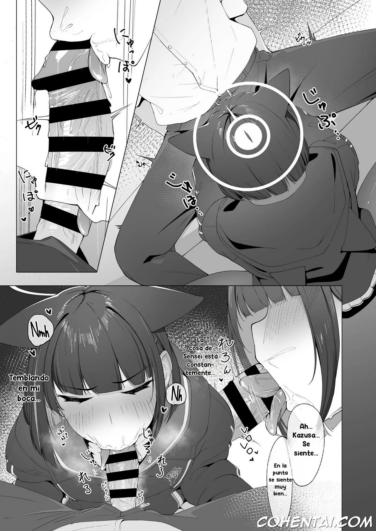 KAZUSAddiction -Kyouyama Chuudoku- (Blue Archive) xxx comics manga porno doujin hentai español sexo 