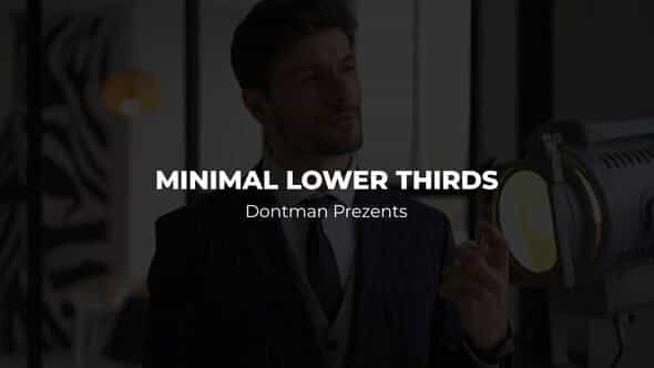 Minimal Lower Thirds - VideoHive 42586800