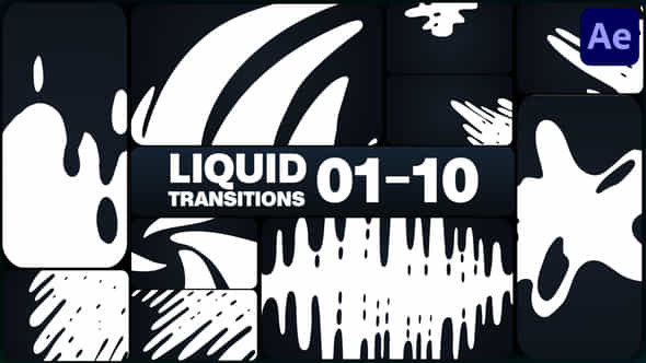 Liquid Transitions - VideoHive 47925402