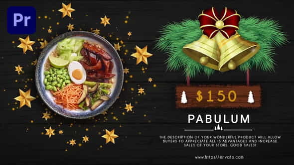 Merry Christmas Menu Restaurant Promo - VideoHive 34544328