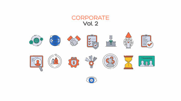Corporate Line Icons - VideoHive 40331978
