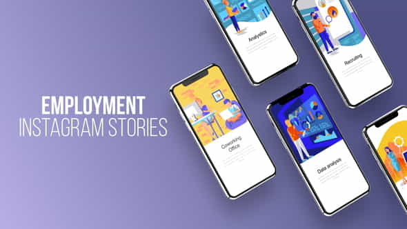 Instagram Stories About Employment - VideoHive 23797915