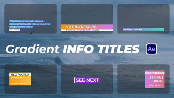 Gradient Info Titles - VideoHive 51552554