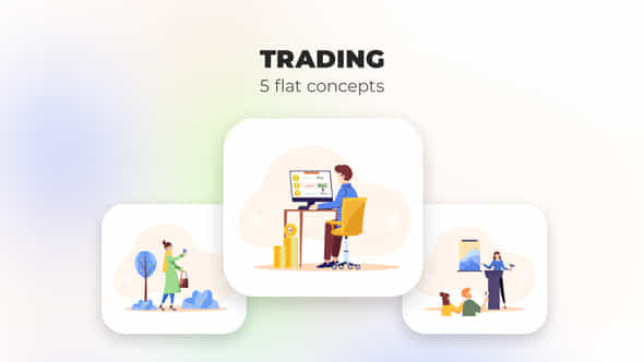 Trading - Flat - VideoHive 40130223