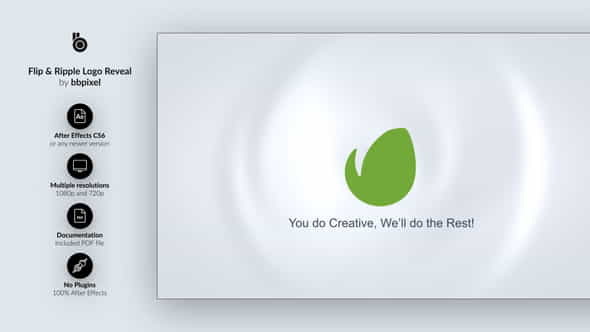 FlipRipple Logo Reveal - VideoHive 13036066