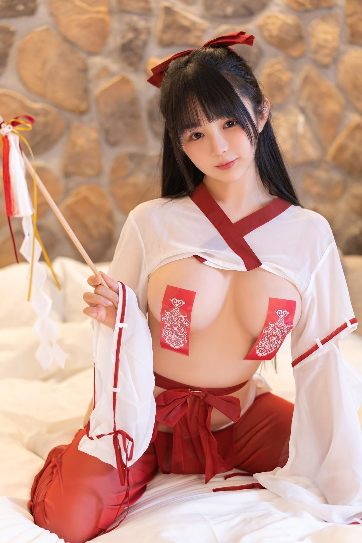 Cosplay 桜井宁宁 巫女(13)