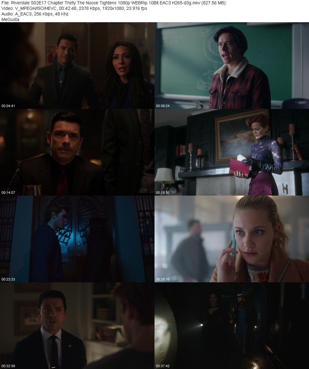 Riverdale S02E17 Chapter Thirty The Noose Tightens 1080p WEBRip 10Bit EAC3 H265-d3g