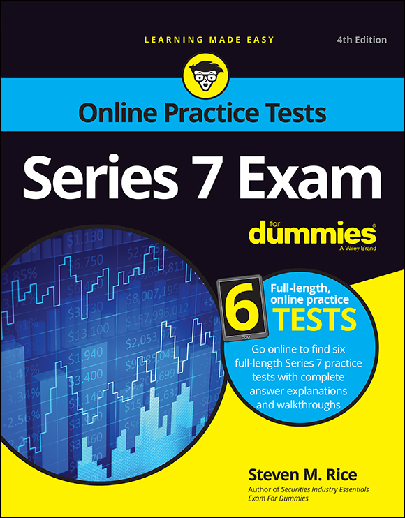 Wiley Series 7 Exam For Dummies With Online Practice 4th Edition 2019 RETAiL ePub eBook