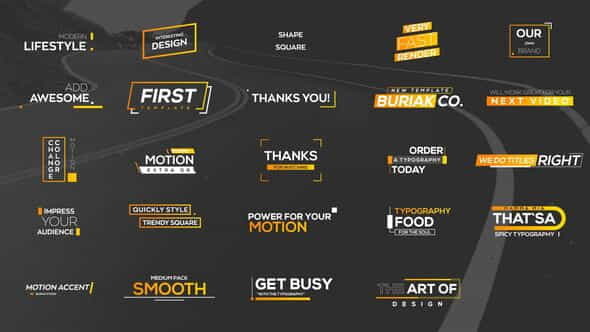 Stylish Titles Pack - VideoHive 24399216