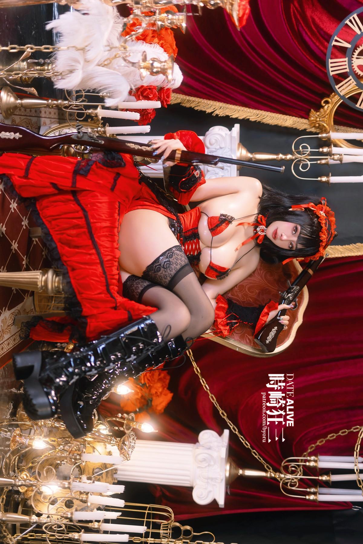 Cosplay 日本性感萝莉Byoru Kurumi Tokisaki Date A Live(2)