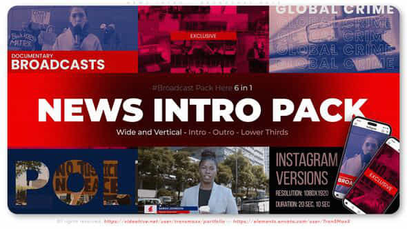 News Intro Broadcast Pack - VideoHive 53582951