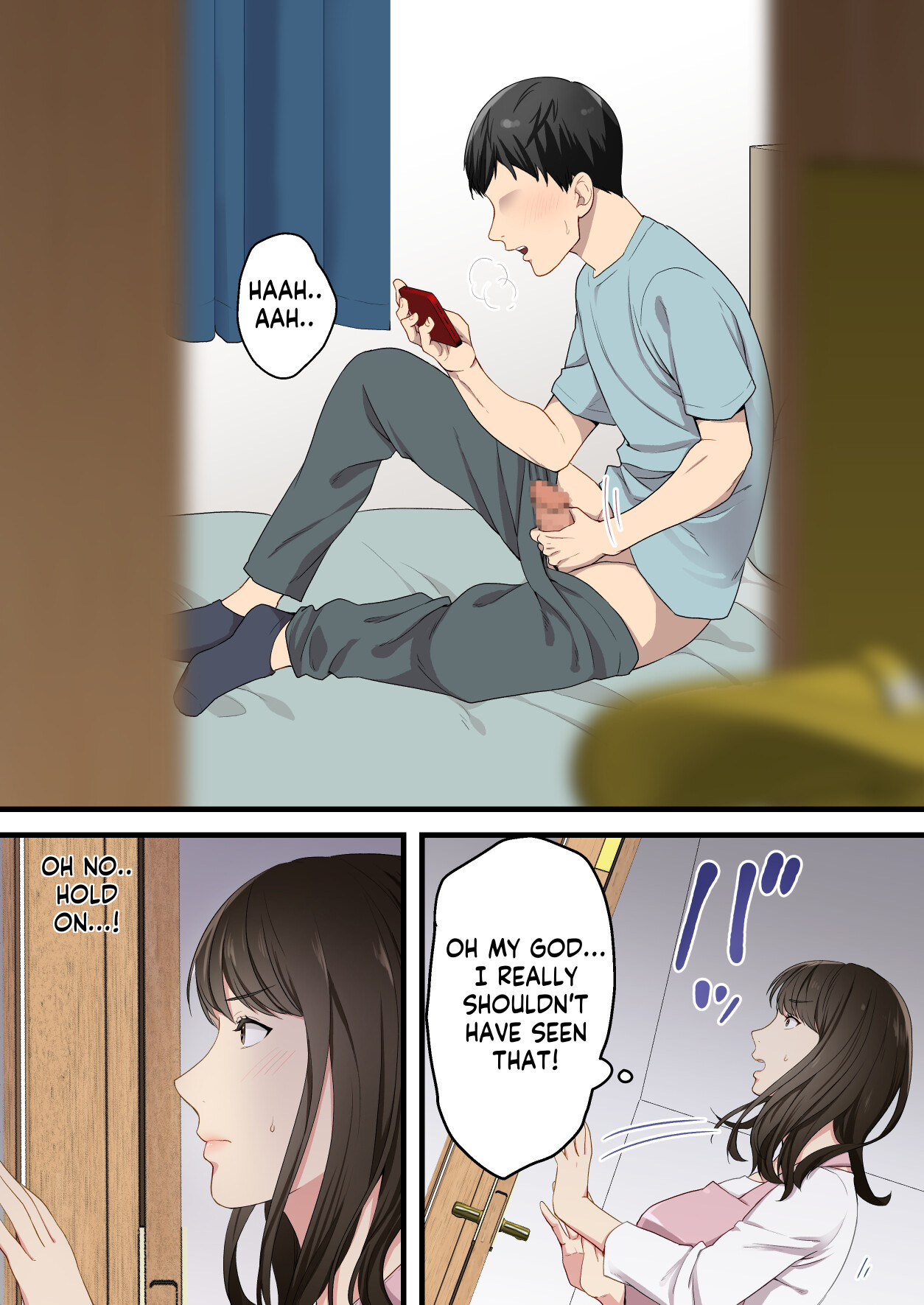 [Yuriko Club] Naka no Warukatta Haha to Musuko ga Amaama Couple ni Naru made  Arguing mother and son who became a loving couple [English] [