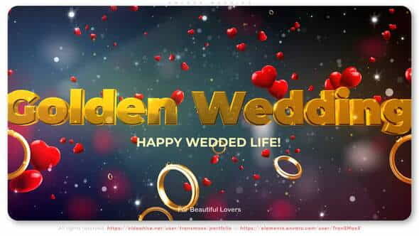 Golden Wedding - VideoHive 30333085
