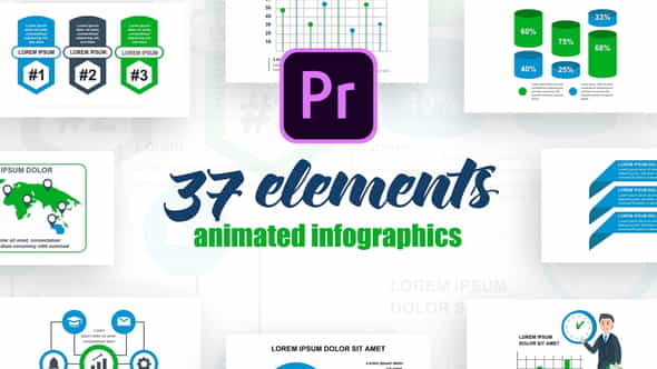 Business Infographics Vol.39 for Premiere - VideoHive 27526098