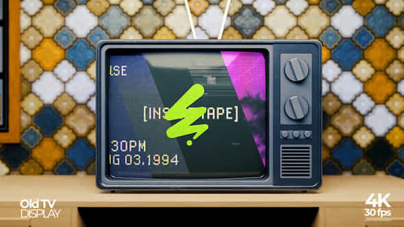 Old Tv Mockup Display - VideoHive 57922516