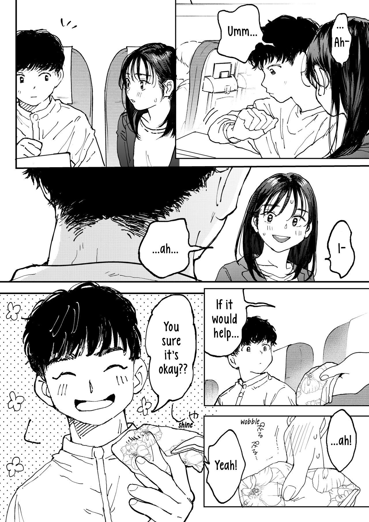 [Denbu Momo] Muramura OL-san wa Hikouki no Naka demo Seiyoku o Mitashitai  Horny OL-san, even on an Airplane, Wants To Satisfy Her Sexual Desires [English] [Digital]