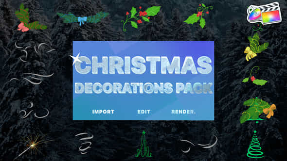 Christmas Decoration Animations - VideoHive 42050331