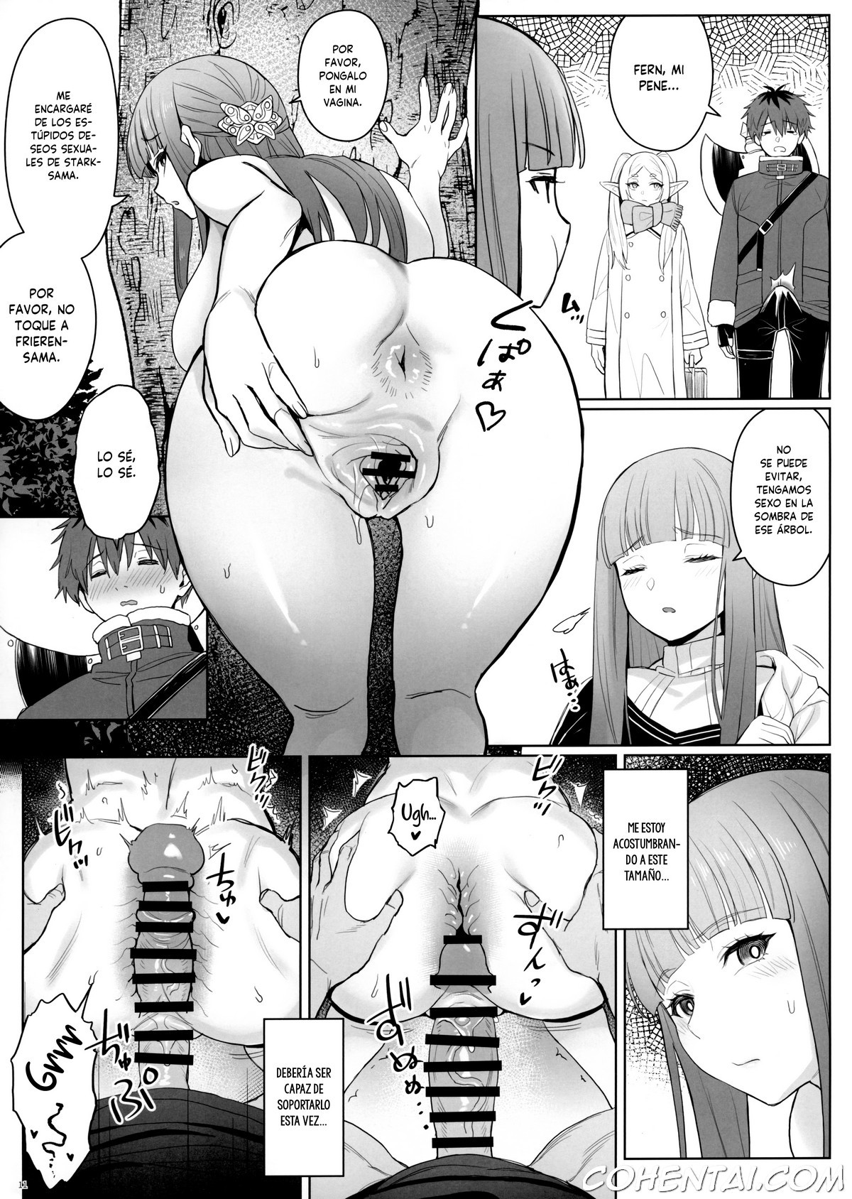 Chinchin ga Ookiku Naru Mahou (Sousou no Frieren) xxx comics manga porno doujin hentai español sexo 