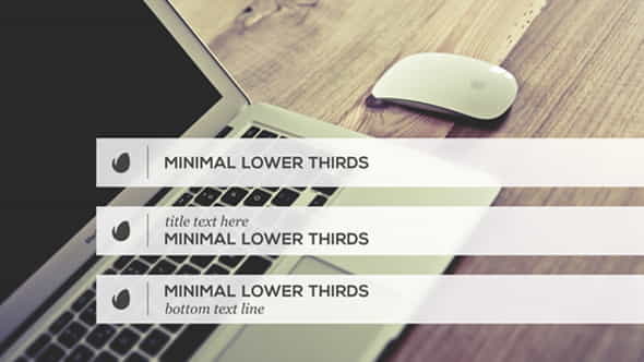 Minimalist Lower Thirds Template - VideoHive 9798888