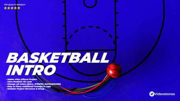 Basketball Intro Game Opener - VideoHive 32792911