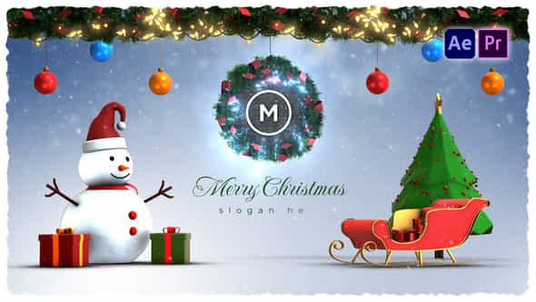 Christmas Winter Logo Reveal - VideoHive 49836059