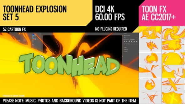 Toonhead (Explosion FX Set 5) - VideoHive 26237185