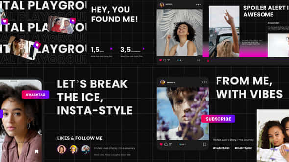 Instagram Intro Dark Mode After Effect - VideoHive 57876084