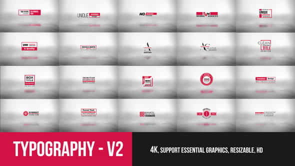 Typography Essential V2 - VideoHive 23352384