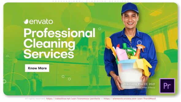 Professional Cleaning Services Promo - VideoHive 35987732