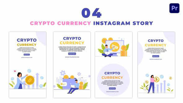 Cryptocurrency Investors Flat - VideoHive 47461307