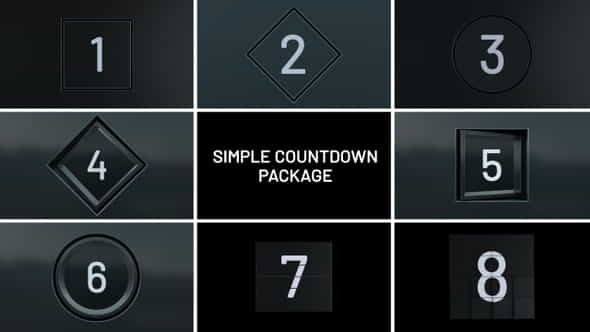 Simple Countdown Package - VideoHive 28571466