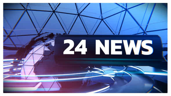 24 News Opener - VideoHive 32613576