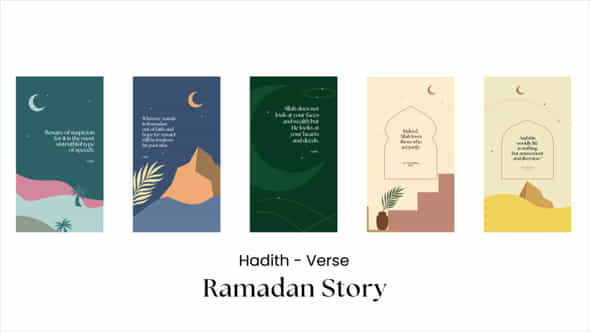 Ramadan Hadith Verse Story - VideoHive 57130216