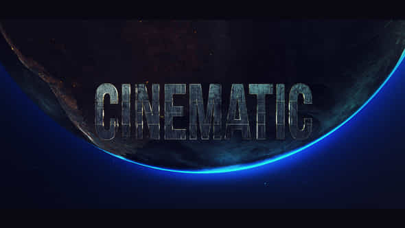 Cinematic Space Logo Intro - VideoHive 50843648