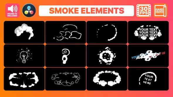 Flash FX Smoke Elements And - VideoHive 34055205
