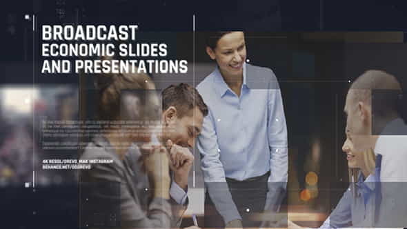 Broadcast Economic Slides Business Promo - VideoHive 19551867