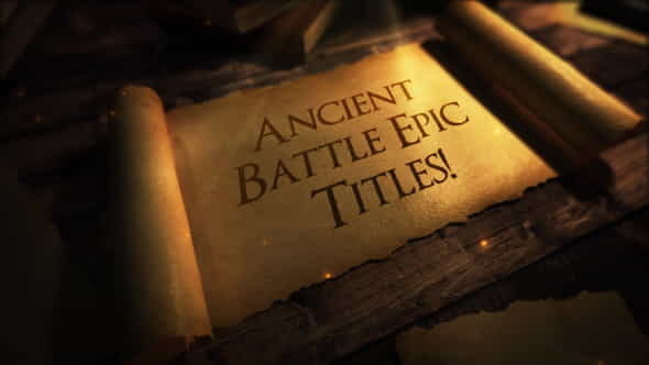 Legendary Epic Scroll Titles - VideoHive 27627890