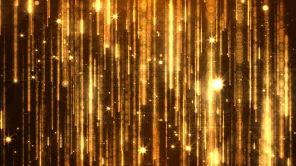Golden Particles - VideoHive 23309907