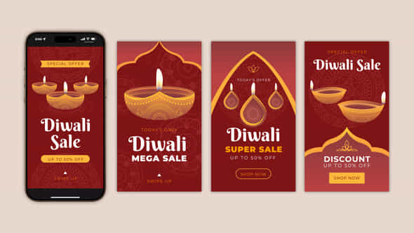 Diwali Sale Instagram Stories - VideoHive 54409707