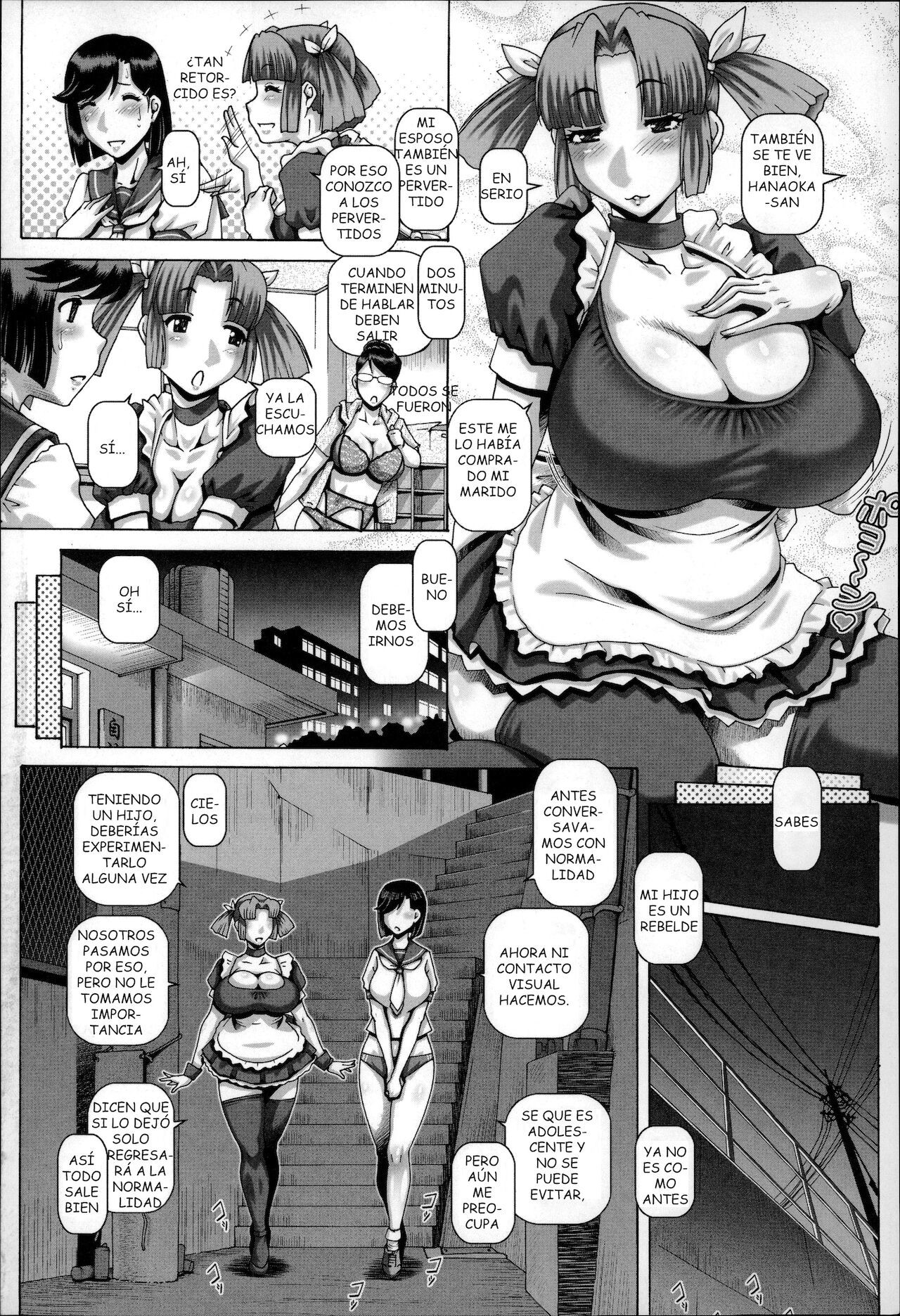 [TYPE.90] Tsuma-tachi no Houshi Katsudou (Bitch na Boketsu) [Spanish] [costarican96]