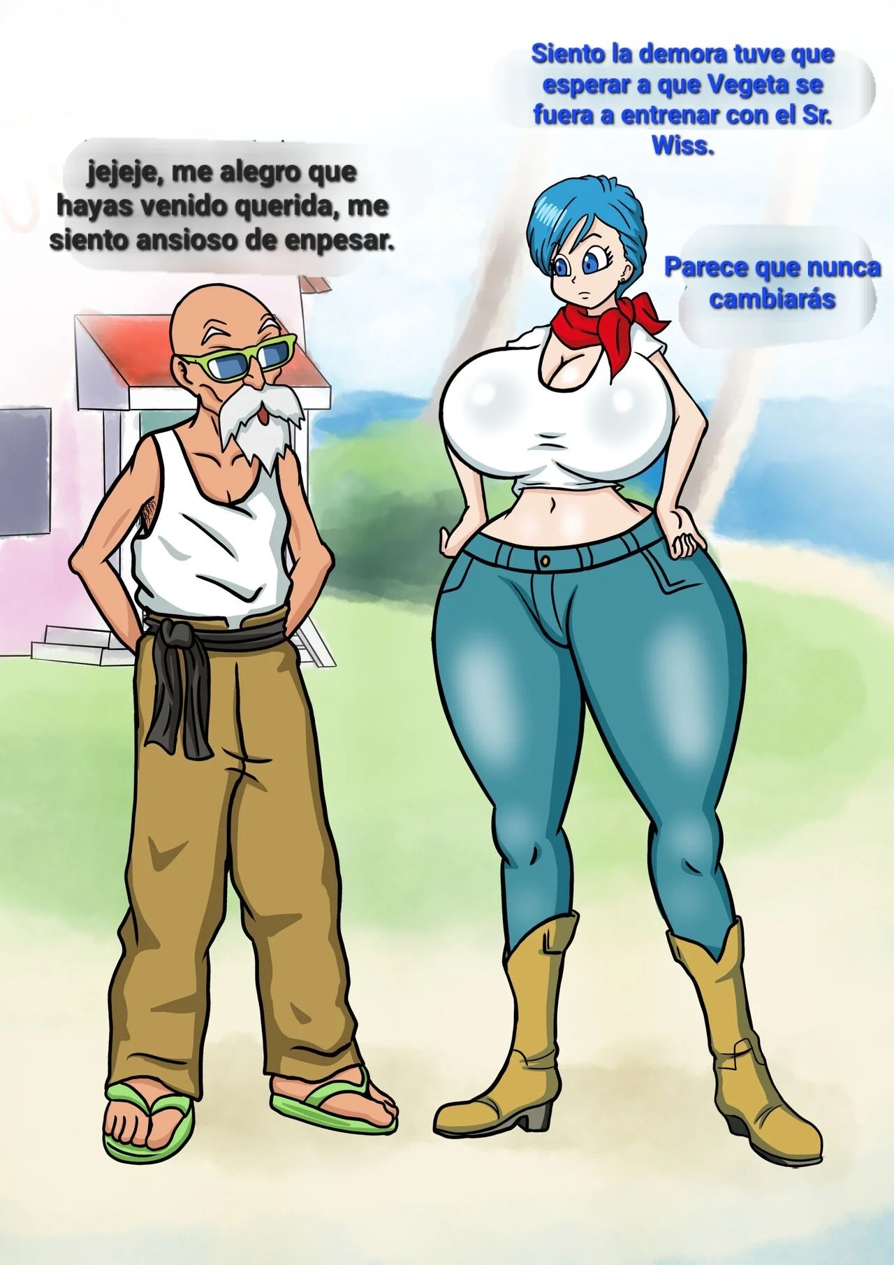 Bulma and Roshi (Dragon Ball Super) - 1