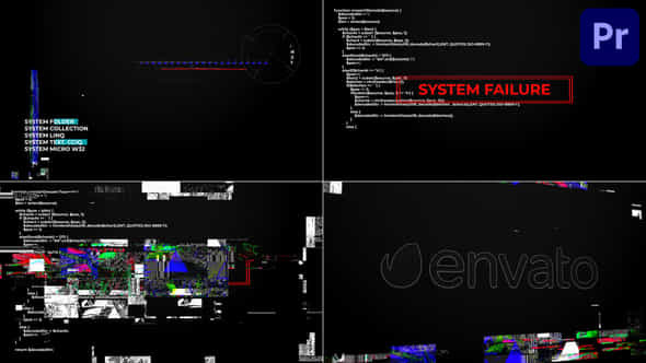 System Glitches For Premiere Pro - VideoHive 49697664