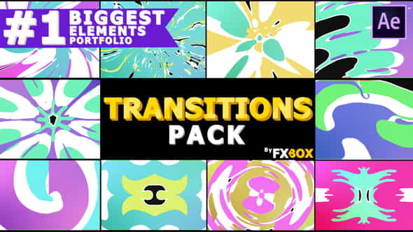 Colorful Cartoon Transitions | After - VideoHive 23903920