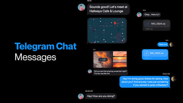 Telegram Messages Chat - VideoHive 58357659