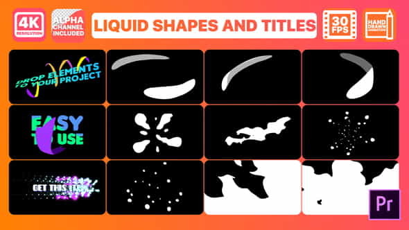 Liquid Shapes And Titles | - VideoHive 26918626