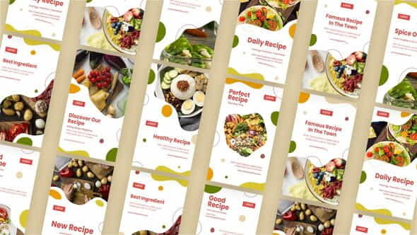 Recipes Ad Instagram Stories - VideoHive 34005342