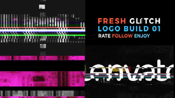 Fresh Glitch Logo Build 2 - VideoHive 19461826